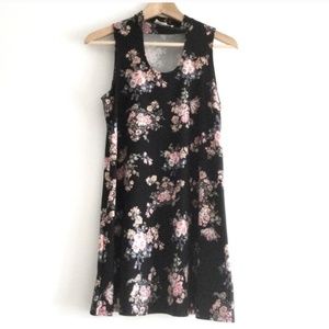 Pink Rose Floral Dress Medium